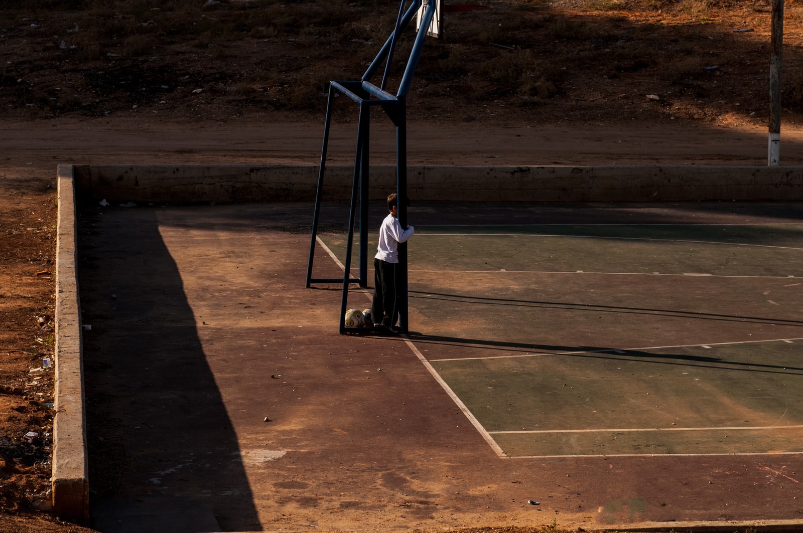Boy hugging, 2008